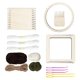 thumbnail image 4 of Mini Kit De Telar De Madera DIY Juego De Telar Tejido DIY Para Ni?os Tapiz Adultos, 4 of 5