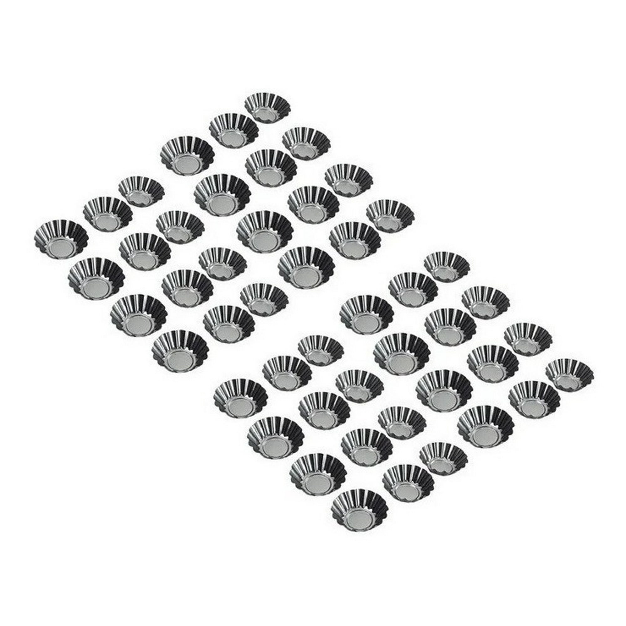 Genérico - Pack 48 Molde Mini Tartaleta Tarta Moldes Para Reposteria