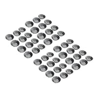 Genérico - Pack 48 Molde Mini Tartaleta Tarta Moldes Para Reposteria