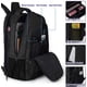 thumbnail image 5 of Mochila Extra Grande Para Laptop De 17 Pulgadas Para Viaje Con Puerto Usb Negra, 5 of 7