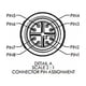 thumbnail image 4 of Cable Ethernet Eonvic 1 m Cat‑7e M12 a RJ45 azul, 4 of 5