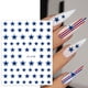 thumbnail image 3 of Pegatinas para Uñas COKSDUPID 6 Hojas Estrellas Rojas, Azules y Blancas, 3 of 6