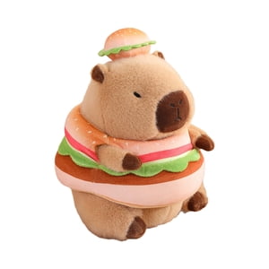 Bothyi - Carpincho De Peluche De 11,81 Pulgadas, Sofá Único, Muñeca De Carpincho Para Adultos, Adolescentes, Niñas, Niños, Hamburguesa