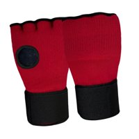 Magideal - Vendas De Gel Para Boxeo, Guantes Interiores, Protección Acolchada Para Manos Para Hombres Y Mujeres, Correas De Muñeca Rápidas Para Sanda, Ejercicio, Rojo Oscuro