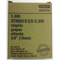 Corona Staples Bostitch De 10 Mm, 1/2 Corona, 3/8, Longitud De Pierna, 5,800 Unidades