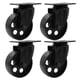 thumbnail image 1 of Placa giratoria Caster Wheels FactorDuty 4 completamente de metal negro, 1 of 9