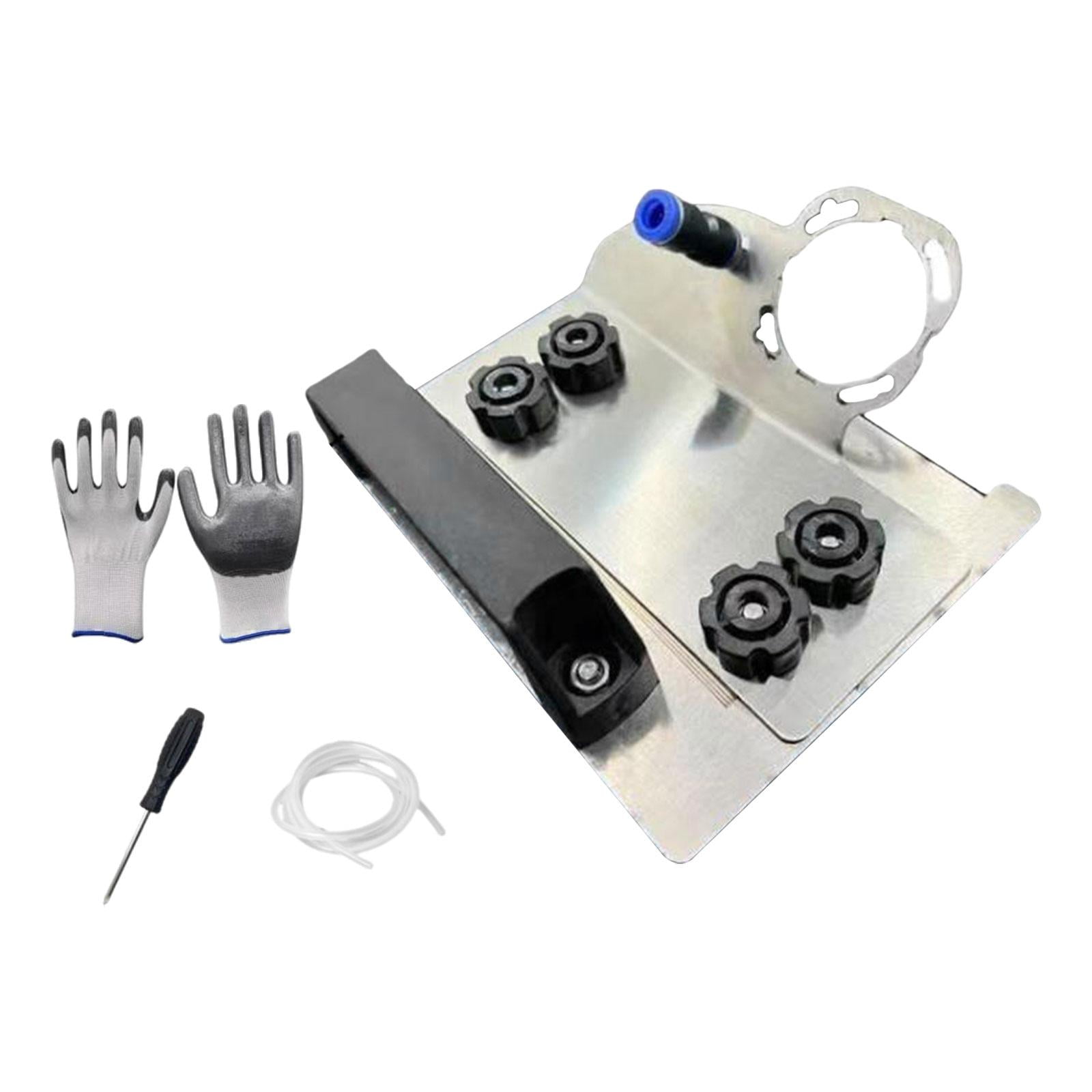 Ioensy - Herramienta De Soporte De Corte De Biselado De Azulejos De 45° Para Amoladora Angular Tipo 100 Ajustable