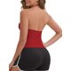 thumbnail image 3 of INSPIRE CHIC Top de Tirantes de Mujer con Cuello Halter, Acolchado Inalámbrico, Ajustado, con Tirantes Ajustables, Camisetas Deportivas Recortadas L Rojo Oscuro, 3 of 6