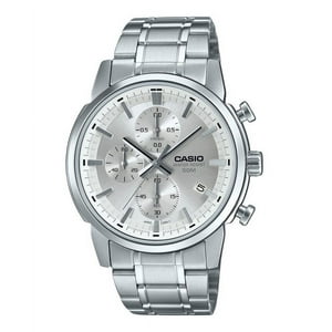 Reloj Casio Standard Analog Chronograph Stainless Steel Silver Dial Quartz Mtp-E510D-7Av Para Hombres
