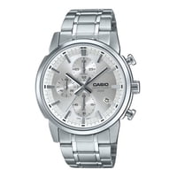 Reloj Casio Standard Analog Chronograph Stainless Steel Silver Dial Quartz Mtp-E510D-7Av Para Hombres