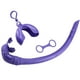 thumbnail image 3 of Snorkel De Buceo Tubo De Buceo Forma De J Snorkel Mojado Flexible Plegable Para Adultos Violeta, 3 of 5