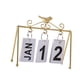 thumbnail image 3 of Calendario De Escritorio, Calendario De Escritorio Perpetuo Con Tapa Para Farmhouse Office Gold, 3 of 4