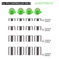 Genérico - Kit De Reparación De Botones Y Palancas De Mando Compatibles Con El Mando Playstation Ps4/Ps5 - Kit De Reparación Ajustable De Metal-20Pcs Para Ps4