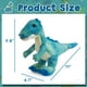 thumbnail image 3 of Peluche HollyHome T-Rex Dinosaur azul y blanco para niños, 3 of 3