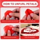 thumbnail image 2 of Decoración de pétalos de rosa de seda artificial, 1200 unidades, rojos, para bodas, 2 of 7