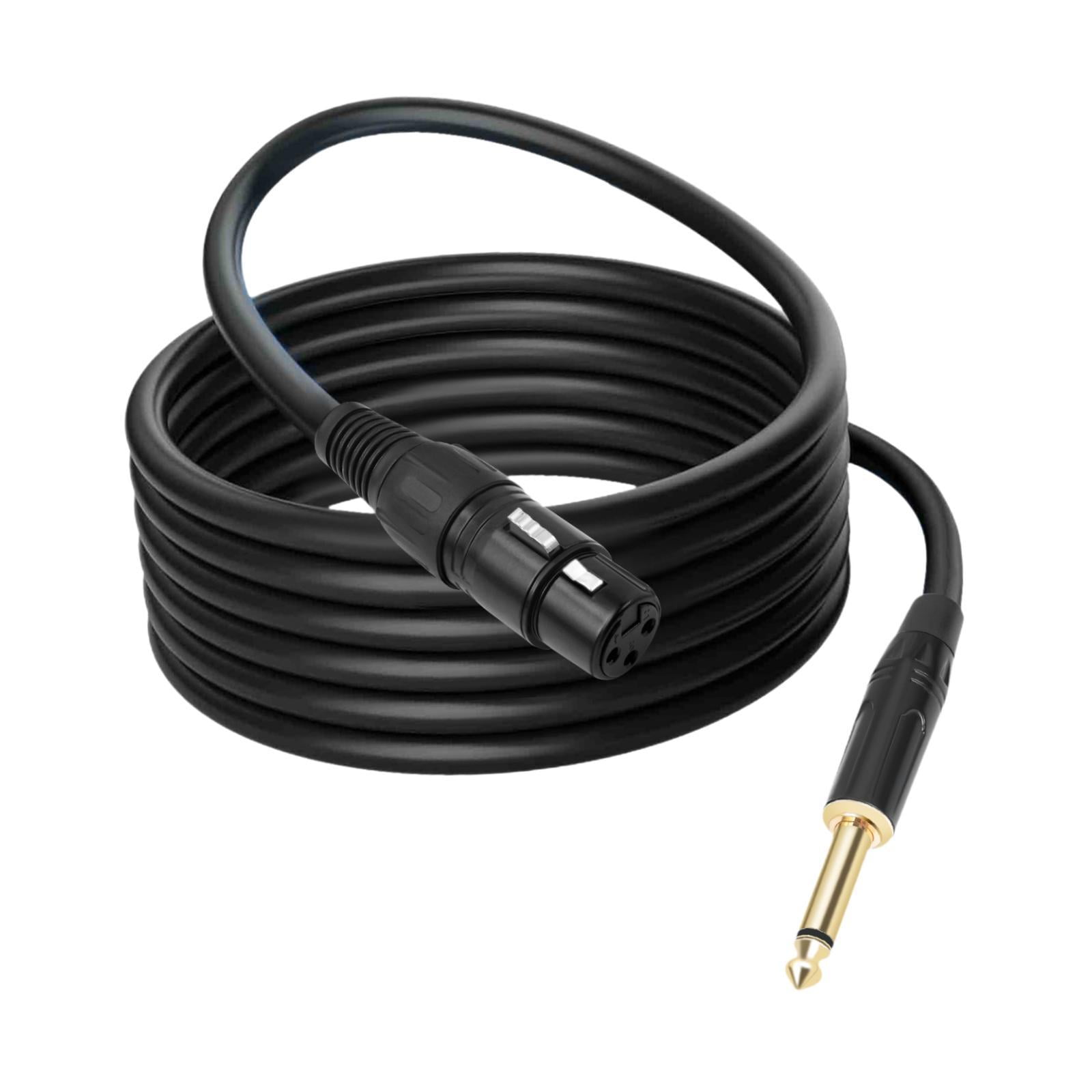 Magideal - Trs De 1 4 Pulgada Al Cable Xlr Xlr A 1 4 Cable Portable Portable Y Reproducir Una Coión De Audio A Femenino Para Malemplificador 5m
