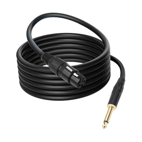 Magideal - Trs De 1 4 Pulgada Al Cable Xlr Xlr A 1 4 Cable Portable Portable Y Reproducir Una Coión De Audio A Femenino Para Malemplificador 5M