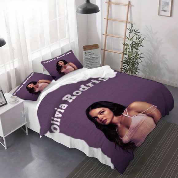 3pcs Olivia Rodrigo Poster Duvet Cover Set - Bedding Soft Duvet Cover And Pillowcases