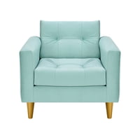 Bodevir - Sofa Retro 1C Felpa 01 Verde Agua