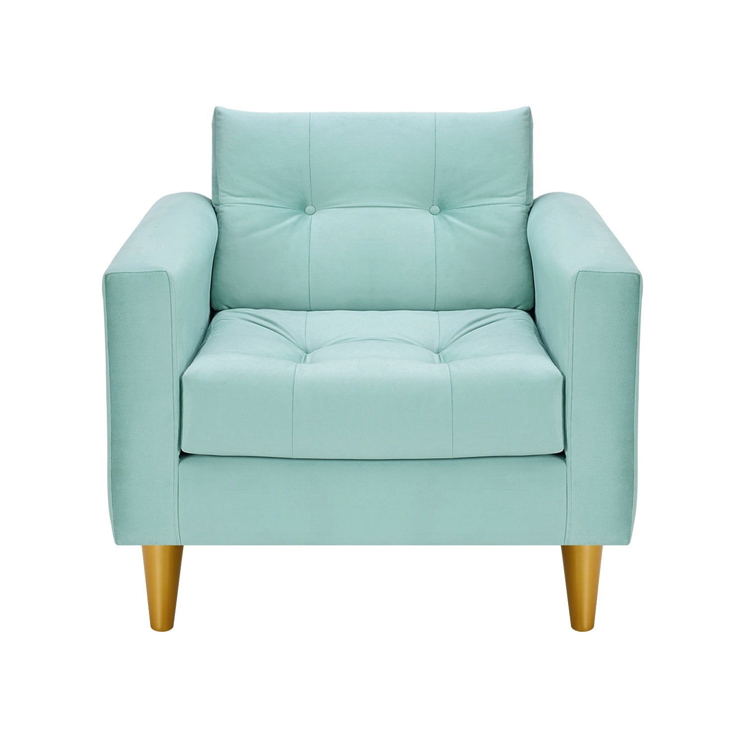 Bodevir - Sofa Retro 1c Felpa 01 Verde Agua