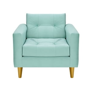 Bodevir - Sofa Retro 1C Felpa 01 Verde Agua