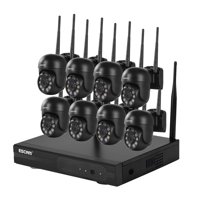 Kit Nvr 8 Cámaras Ip Wifi 1296P 3Mp Escam Wnk618