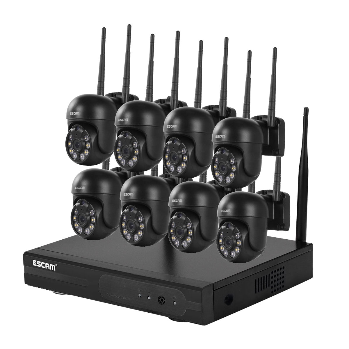 Kit Nvr 8 Cámaras Ip Wifi 1296p 3mp Escam Wnk618