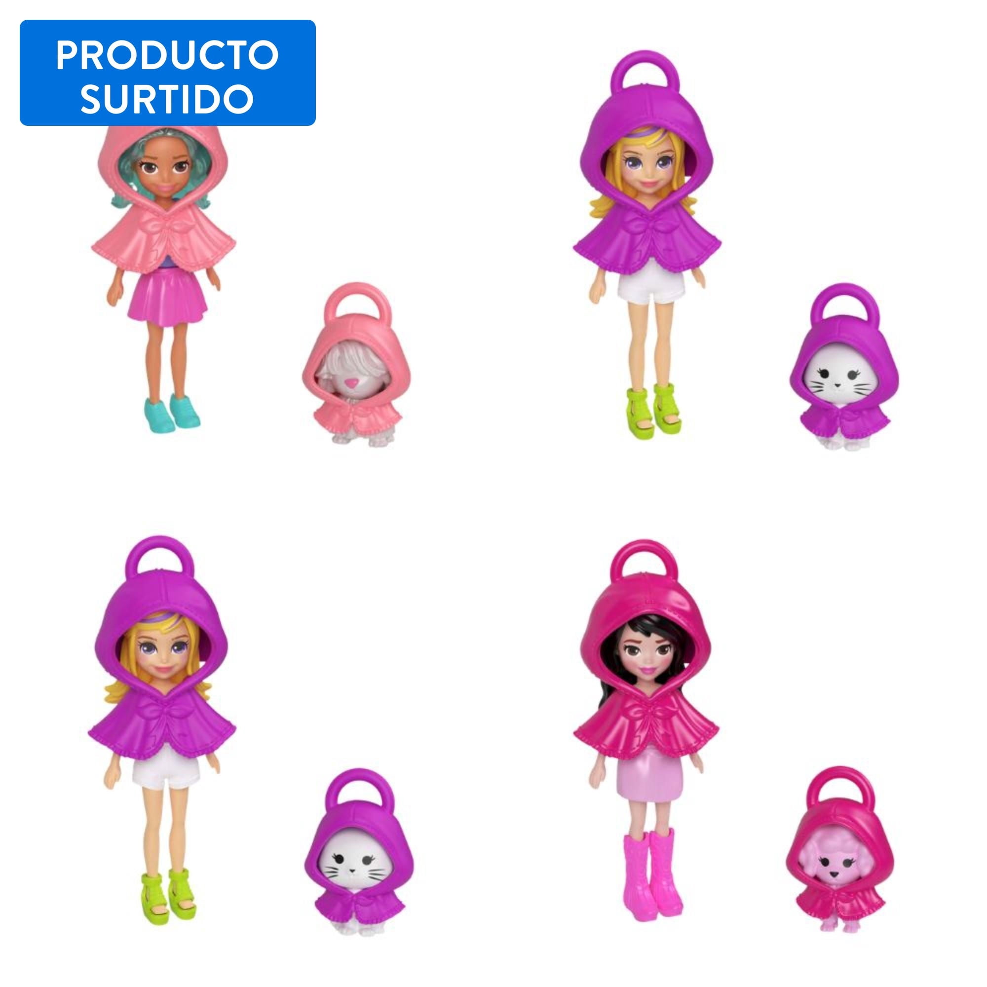 Polly Pocket Llavero Fashion Charms Set Juego 4+