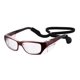 thumbnail image 1 of Gafas de seguridad MYSANDY ANSI Z87.1 con montura roja y lente transparente, 1 of 8