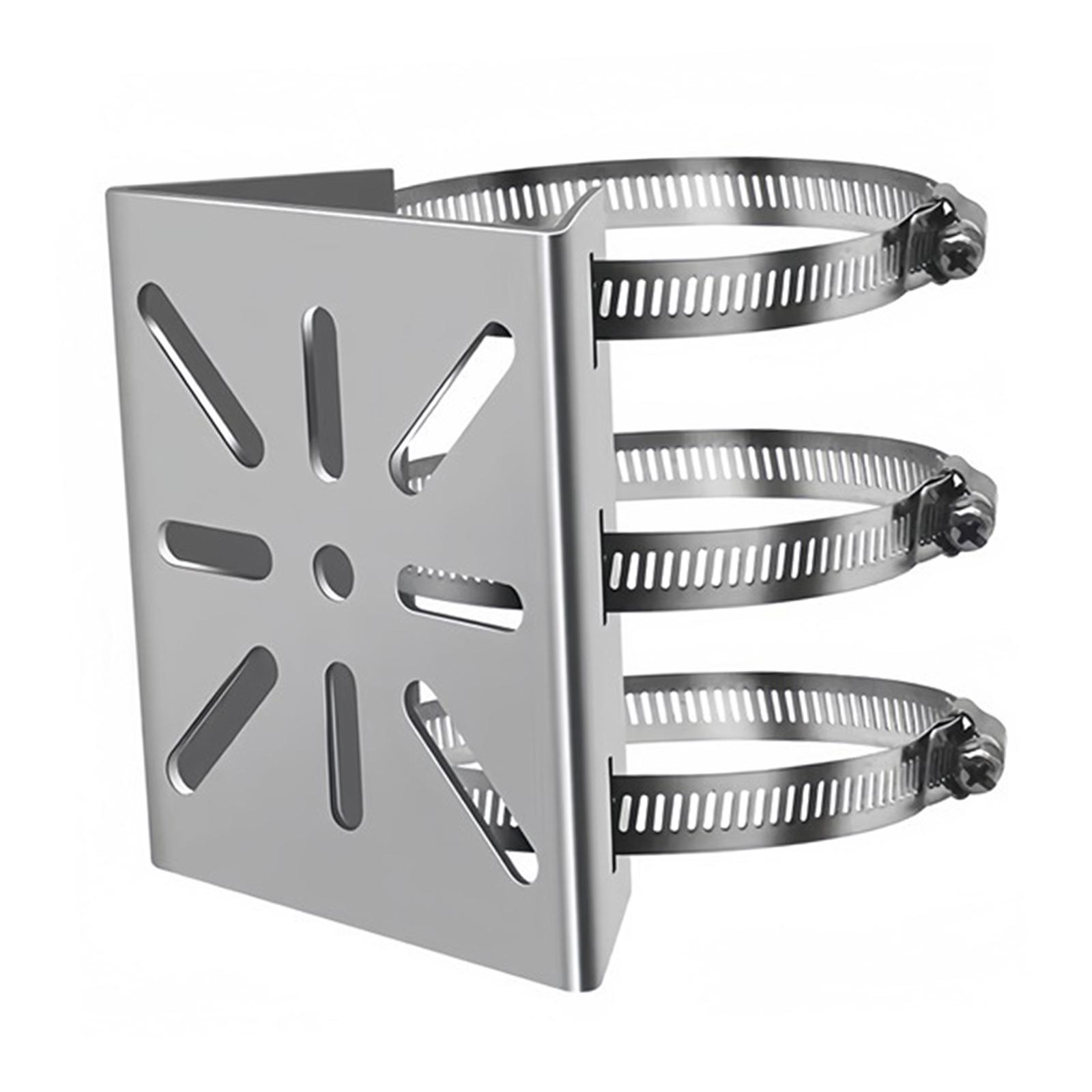 Magideal - Soporte De Poste Vertical Para Cámara De Seguridad Con 3 Presillas, Fácil De Instalar, Compatible Con Adaptador De Poste Vertical Para Luces De Pared.