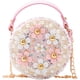 thumbnail image 1 of Bolso bandolera para niña con flores de perla, minibolsos de princesa adorables, 1 of 5