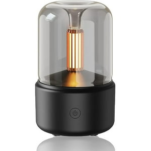 Veat00L - Difusor De Aceite De Aromaterapia, Difusor De Aceite Esencial De 120 Ml, Humidificador Portátil A La Luz De Las Velas, Conexión Usb, Apagado Automático Cuando Se Corta El Agua