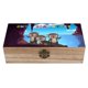 thumbnail image 1 of Nutria Caja Organizadora de Madera Rústica - Caja Decorativa Multifuncional para Escritorio, Hogar, Oficina, Joyas y Manualidades, 1 of 6