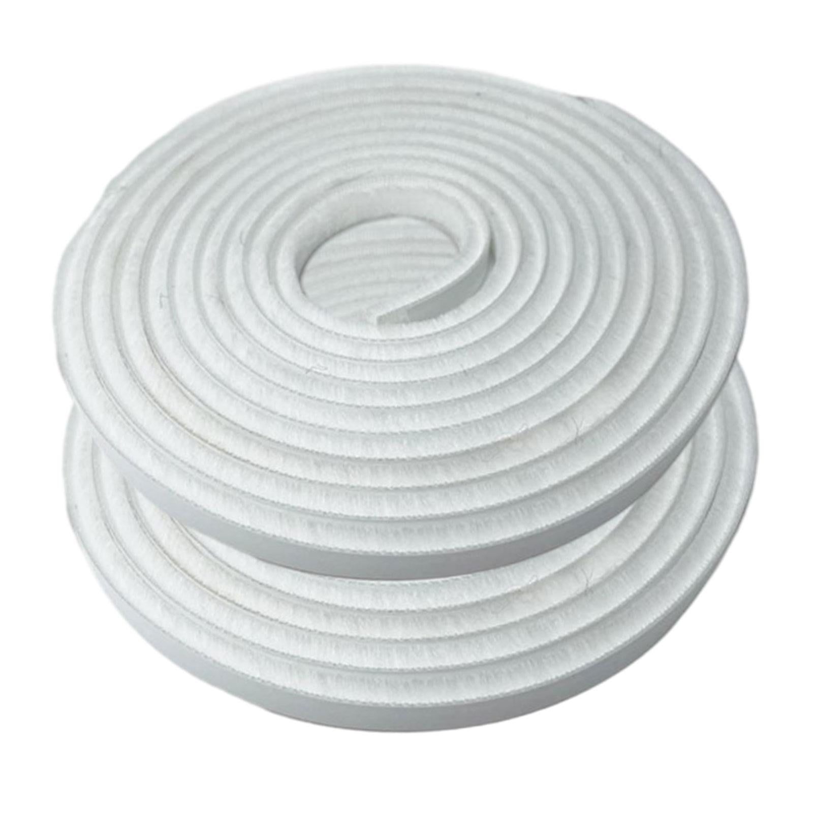 Bothyi - Burlete De Cepillo Para Puerta, Burlete Para Ventana, Color Blanco, 2 Piezas