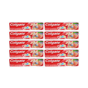 Pack 10 Pasta Dental Colgate Kids Sabor Frutilla 50G