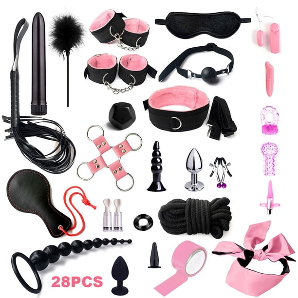 Sex Games Whip Gag Nipple Clamps Sex Toys For Couples Exotic Accessories Sexy Leather BDSM Kits Plush Sex Bondage Set Handcuffs