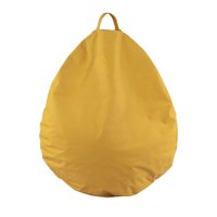 Máxima Design - Pouf Pera Amarilla Eco Cuero 80X80X80 Cm