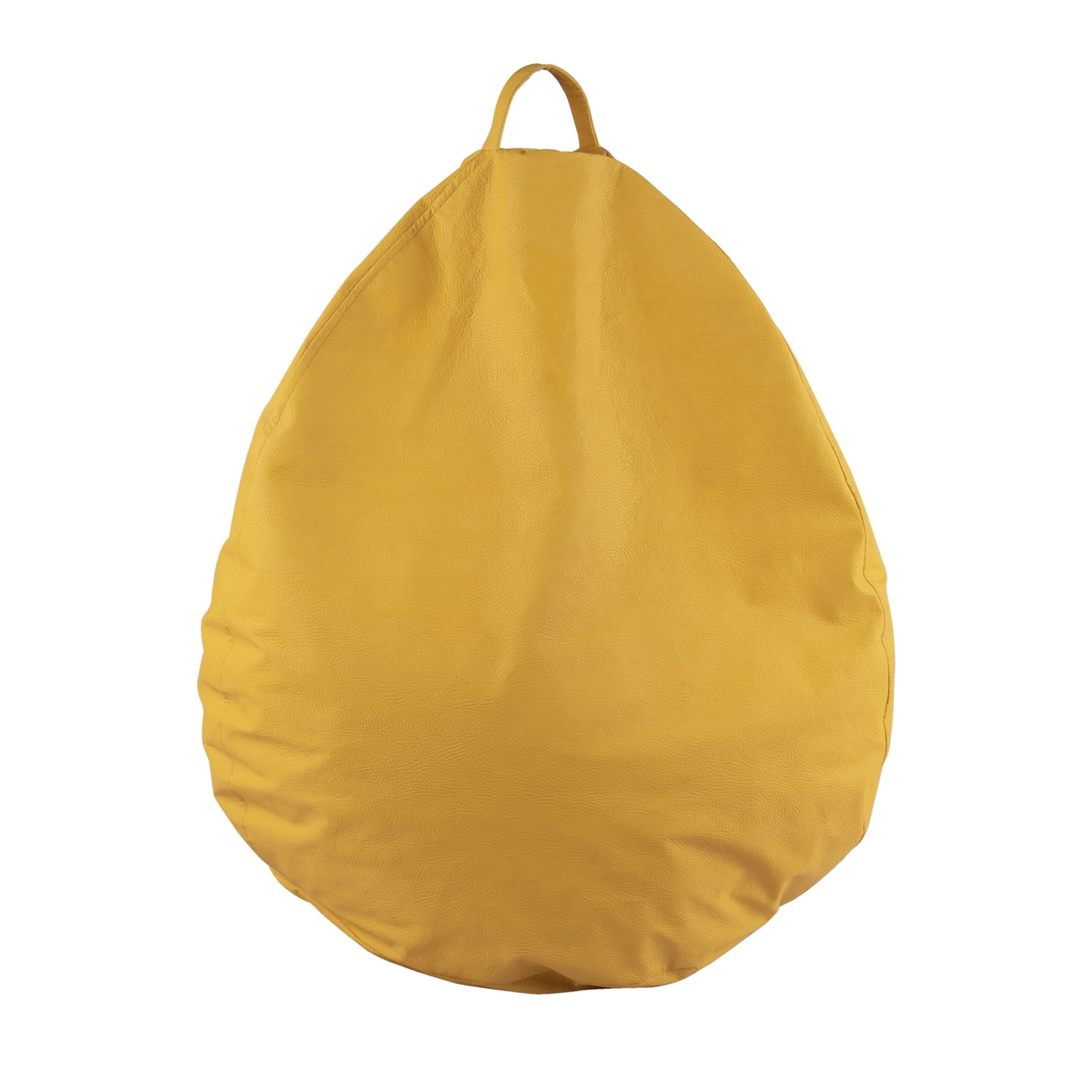 Máxima Design - Pouf Pera Amarilla Eco Cuero 120x120x120 Cm