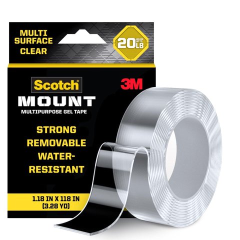 Cinta De Montaje Scotch-Mount, Cinta De Gel Multiusos, 20 Libras
