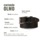 thumbnail image 3 of Cinturón Clásico de Cuero con Costura OLKI Olmo - Negro negro 100, 3 of 3