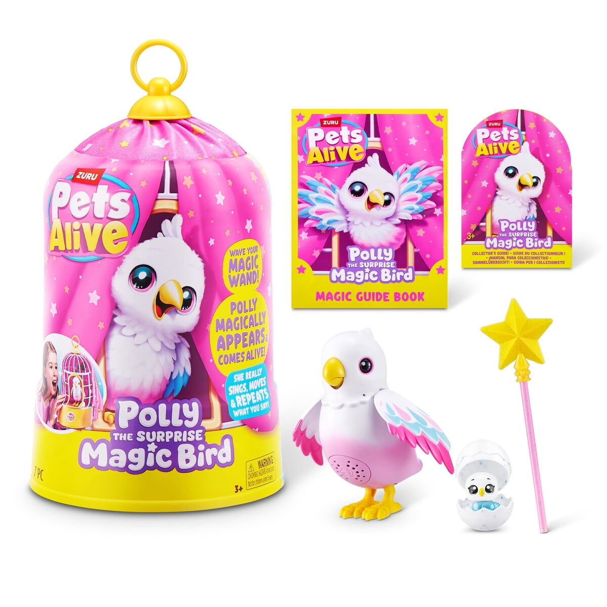Juguete Electrónico Polly Magic Bird Pets Alive Interactivo