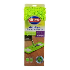 Virutex - Repuesto Mopa Plana Microfibra 45 Cm