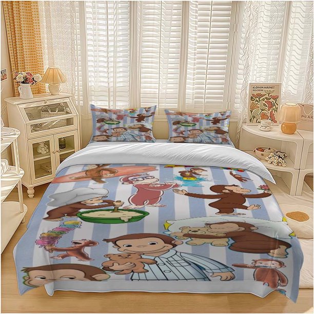 Naughty Monkey Happy Hour Pattern Bedding Set Soft and Comfortable
