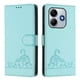 thumbnail image 1 of Funda tipo cartera FOXDOCK para Xiaomi Redmi Note 14 5G con soporte, ranuras, RFID, diseño de gato, 1 of 5