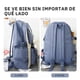 thumbnail image 2 of Set 5 Mochila Escolar Viaje Estilo Estudiante Bolsas Color Lila, 2 of 3