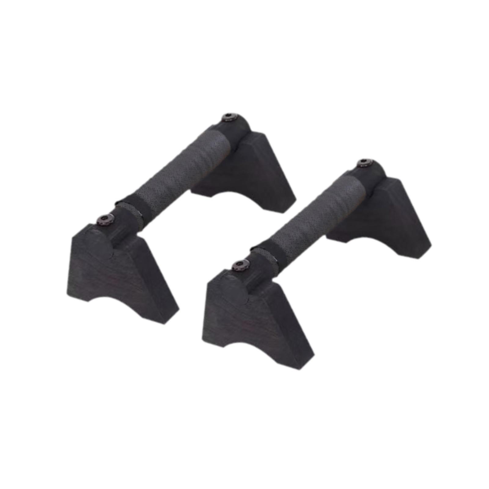 Magideal - 2 Piezas De Asas Para Flexiones Hechas De, Soporte Para Flexiones, Estable Para Adultos, Barra Paralela Portátil, Asas Para Flexiones Para Ejercicios Negro L