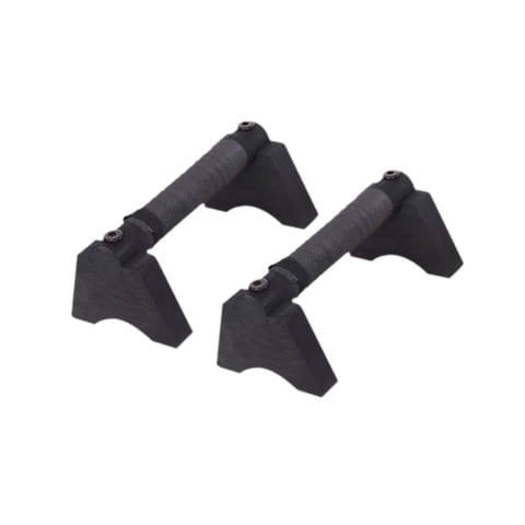 Magideal - 2 Piezas De Asas Para Flexiones Hechas De, Soporte Para Flexiones, Estable Para Adultos, Barra Paralela Portátil, Asas Para Flexiones Para Ejercicios Negro L