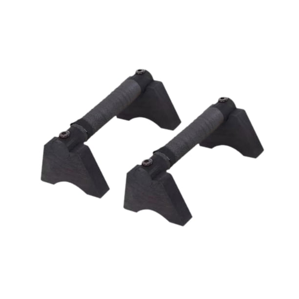 2 piezas de asas para flexiones hechas de, soporte para flexiones, estable para adultos, barra paralela portátil, asas para flexiones para ejercicios Negro L