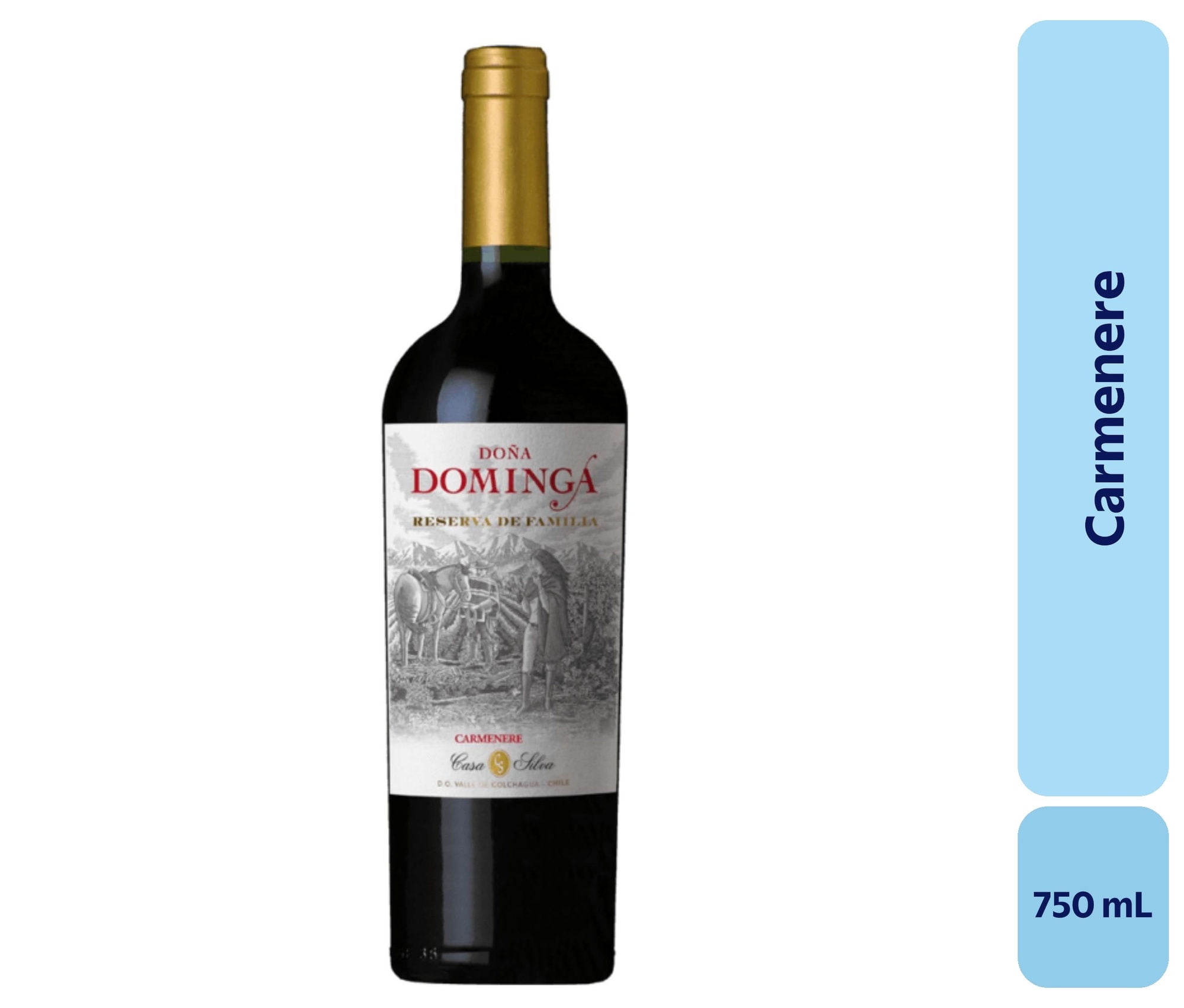 Vino Carménère Botella 750 mL Dona Dominga