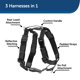 thumbnail image 3 of Arnés PetSafe 3 en 1 con correa de control de dos puntos, color negro, 3 of 6